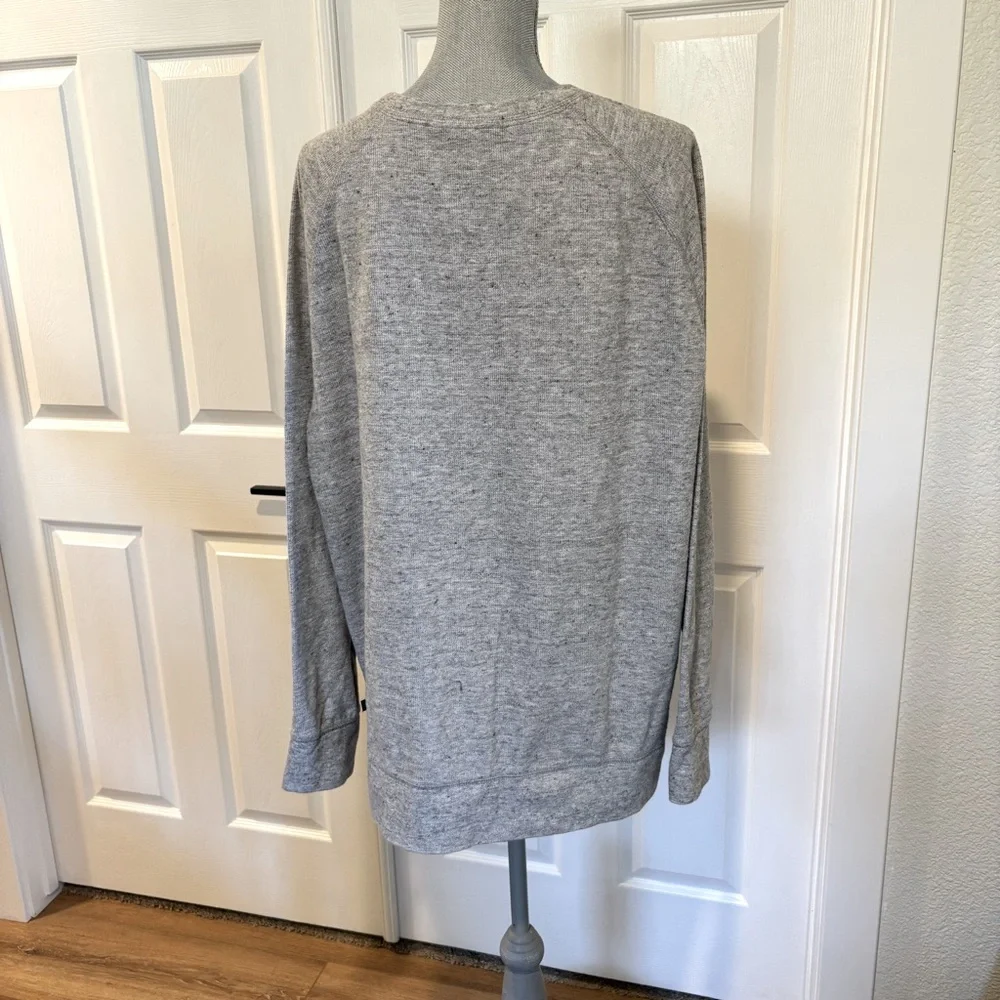 BANANA REPUBLIC Men’s Cotton Blend Sweater Heather Gray Crewneck Sweatshirt XXL‎